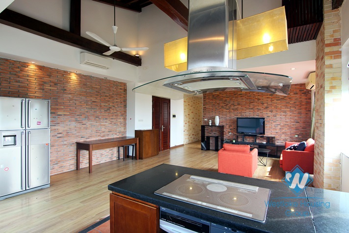 High floor apartment for rent in Tay Ho area, Ha Noi